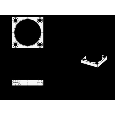 Produktbild von Ganter Norm® - 876.1-ST-M65X1,5-58 Gewindeflansche für Schwenkspanner GN 876