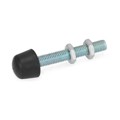 Produktbild von Ganter Norm® - 708.1-M10-97-B-ST Andrückschrauben mit Gummi-Druckstück, Stahl