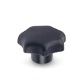 Produktbild von Ganter Norm® - 6336-KT-40-M6-K-NI Sterngriffe, Kunststoff, Buchse Edelstahl