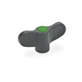 Produktbild von Ganter Norm® - 634.1-63-M10-E-DGN Flügelmuttern mit Edelstahl-Buchse