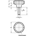 Produktbild von Ganter Norm® - 7336-53-M10X1-40-NI Rändelgriffschrauben, Kunststoff, mit Gewind