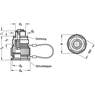 Produktbild von Ganter Norm® - 880-G3/8-ST-K Ölablassventile