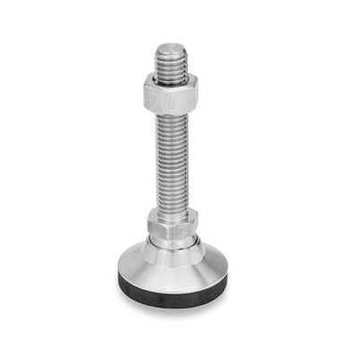 Produktbild von Ganter Norm® - 343.6-60-M20-98-KR Gelenkfüße, Fuß / Verstellspindel Edelstahl