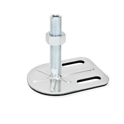 Produktbild von Ganter Norm® - 42-80-M16-100-G3-UK Stellfüße mit Befestigungslasche, Stahl, ver
