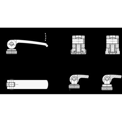 Produktbild von Ganter Norm® - 927.7-82-M8-A Edelstahl-Exzenterspanner mit Innengewinde