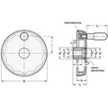Produktbild von Ganter Norm® - 521.5-100-B10-A Scheibenhandräder, Kunststoff, Buchse / Griffach