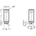 Produktbild von Ganter Norm® - 913.2-M6-20-A Gewindestifte mit gehärtetem Zapfen