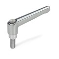 Produktbild von Ganter Norm® - 300.1-22-M3-12-CR Verstellbare Klemmhebel, Zink-Druckguss, Schra
