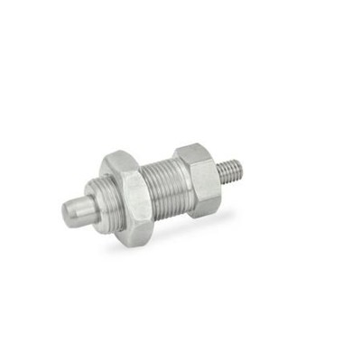 Produktbild von Ganter Norm® - 617-5-GK-NI Rastbolzen, Edelstahl / Kunststoff-Knopf