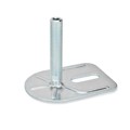 Produktbild von Ganter Norm® - 42-80-M20-100-E0-U Stellfüße mit Befestigungslasche, Stahl, verz