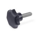 Produktbild von Ganter Norm® - 6336.10-50-M10-55-KU Sterngriffschrauben mit Druckzapfen