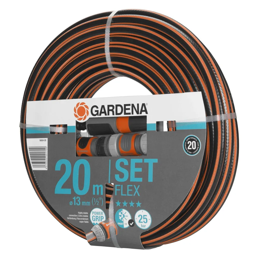 GARDENA Comfort FLEX Schlauch 9x9, 13 mm (1/2"), 20 m, mit Systemteilen Produktbild img4 L