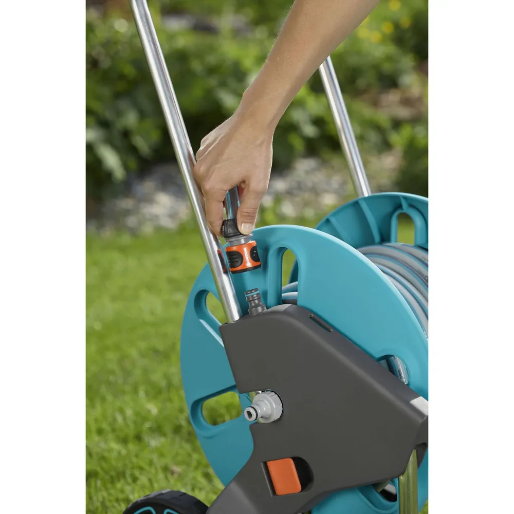 GARDENA Schlauchwagen CleverRoll M Set, kpl. mit 20m Schlauch, Systemteilen und Spritze Produktbild img8 L