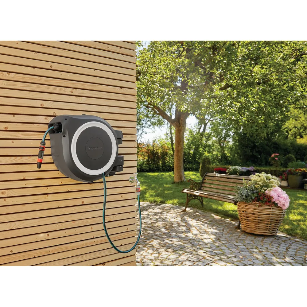 GARDENA Wand-Schlauchbox RollUp M/L (weiß) 25 m Produktbild img7 L