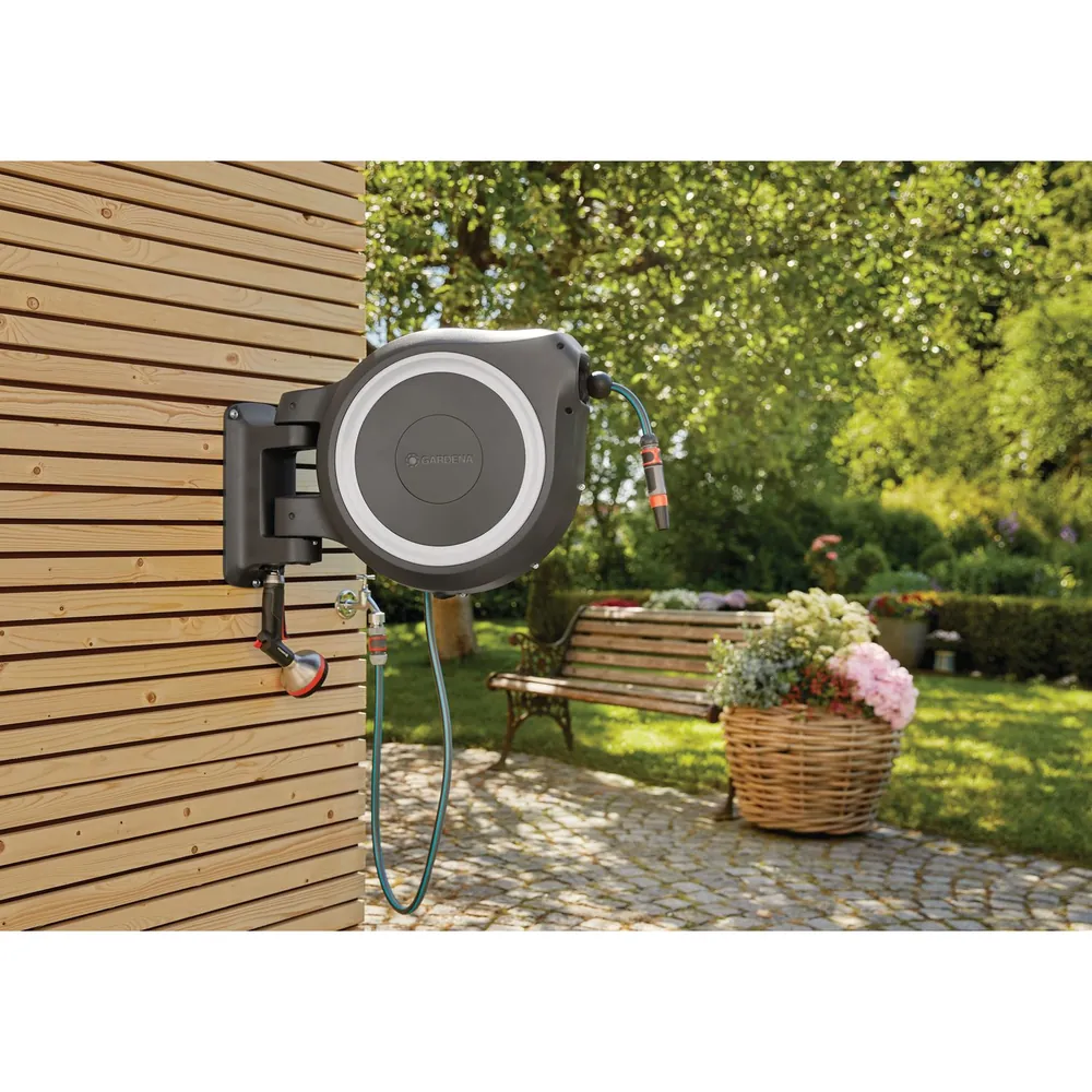 GARDENA Wand-Schlauchbox RollUp XL (weiß) 35 m Produktbild img4 L