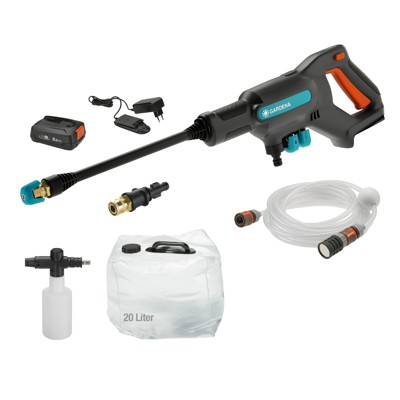 Produktbild von GARDENA - Akku-Mitteldruckreinger AquaClean 24/18V P4A Premium Ready-To-Use Set