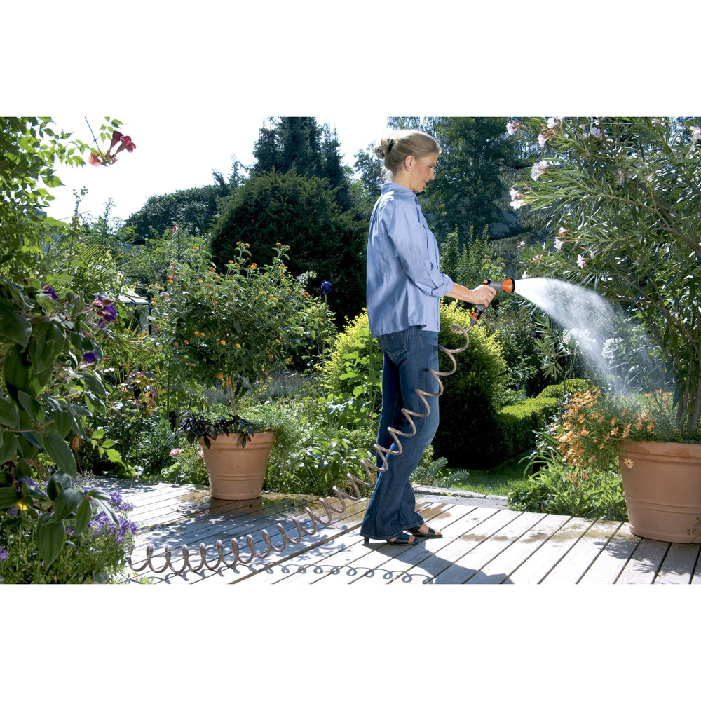GARDENA Spiralschlauch-Set 10 m, komplett mit Impulsbrause und Systemteilen Produktbild img2 L