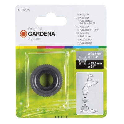 Produktbild von GARDENA - Adapter 33,3 mm (G 1) / 26,5 mm (G 3/4)