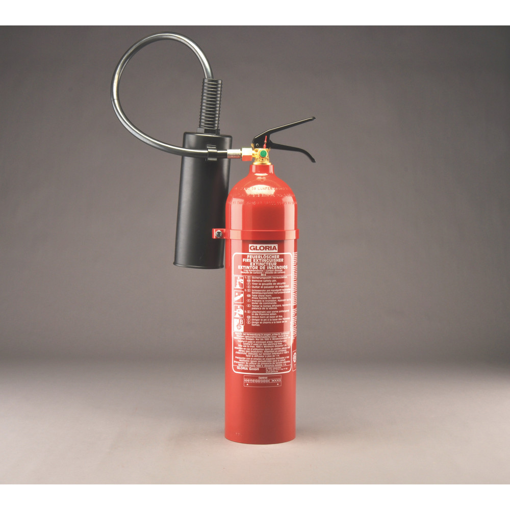 GLORIA® Kohlendioxid-Feuerlöscher KS5SE (Alu) m.H. m.Spannb. (EXP), tragbar, Dauerdruck Produktbild img1 L