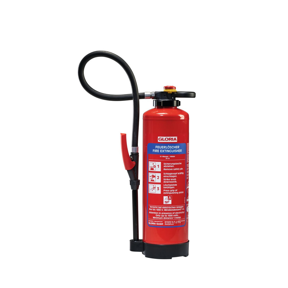 GLORIA® Kartuschen-Wasser-Aufladefeuerlöscher WKL6PRO, Spezialeignung für brennende Lithium-Ionen-Akkus bis 600Wh Produktbild img1 L