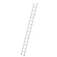MUNK Günzburger Steigtechnik Anlegeleiter 14 Sprossen, Aluminium, L 4200mm, B 350mm, AH 5300mm Produktbild