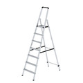 MUNK Günzburger Steigtechnik Stehleiter 7 Stufen, Aluminium, einseitig begehbar, H 2250mm, B 580mm Produktbild