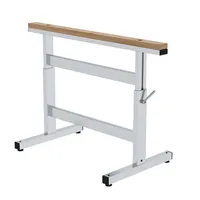 MUNK Günzburger Steigtechnik Arbeitsbock Aluminium höhenverstellbar H 700-1000mm bis 250kg Fichtenholz Produktbild