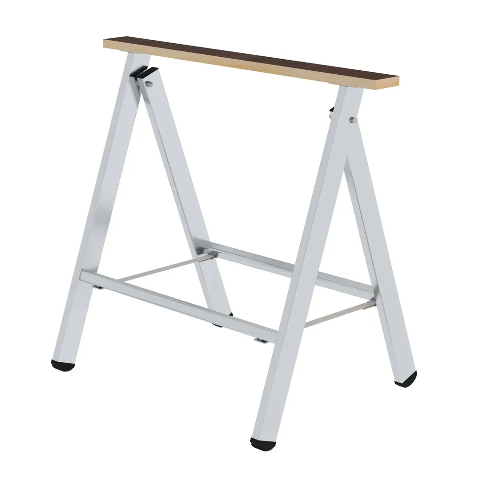 MUNK Günzburger Steigtechnik Arbeitsbock Aluminium klappbar810mm bis 150kg Siebdruck-Oberfläche Produktbild img1 L