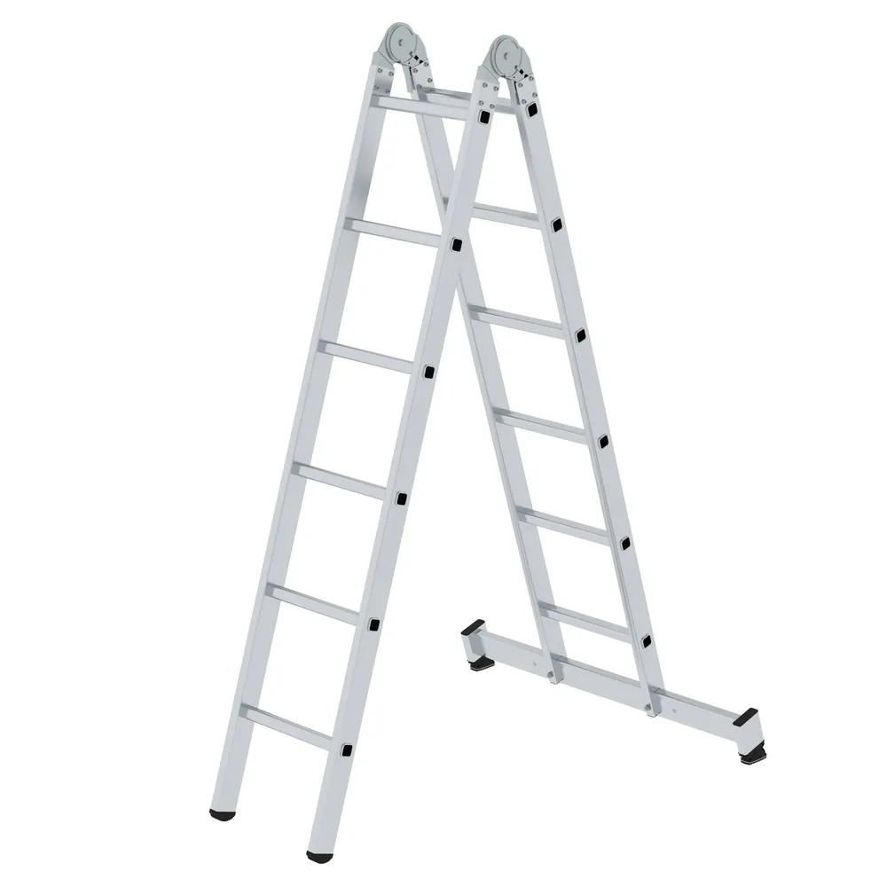 MUNK Günzburger Steigtechnik Aluminium-Klappleiter mit nivello®-Traverse Produktbild img1 L