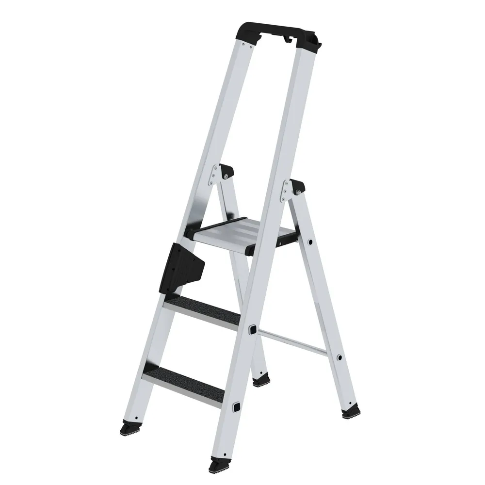 MUNK Günzburger Steigtechnik Aluminium-Stehleiter einseitig begehbar mit clip-step R13 Produktbild img1 L