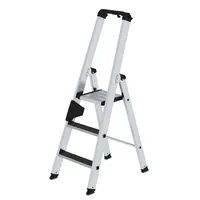 MUNK Günzburger Steigtechnik Aluminium-Stehleiter einseitig begehbar mit clip-step R13 Produktbild