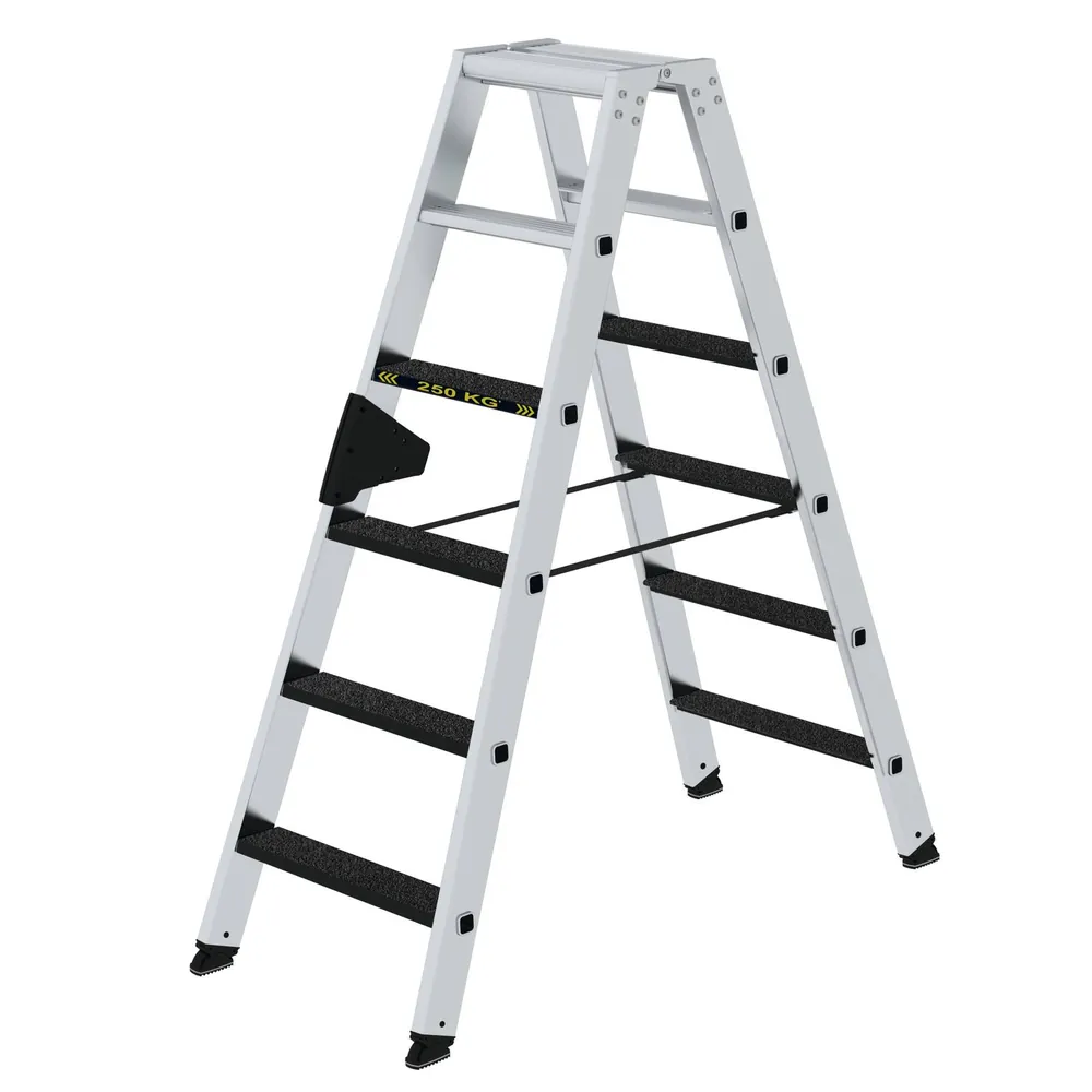 MUNK Günzburger Steigtechnik Alu-Stehleiter 250kg beidseitig clip-step R13 Produktbild img1 L