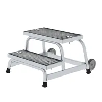 MUNK Günzburger Steigtechnik Aluminium-Arbeitspodest fahrbar, mit Stahl-Gitterrost Produktbild