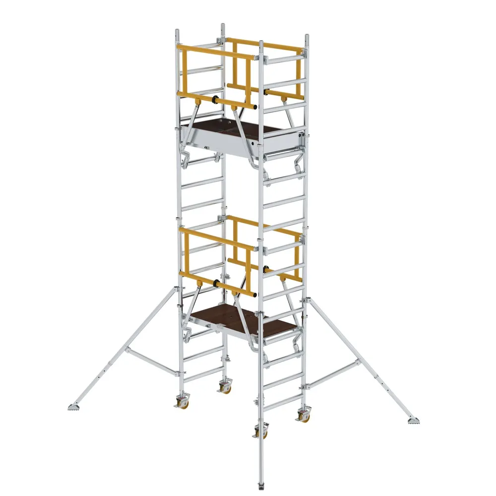MUNK Günzburger Steigtechnik FlexxTower SG mit vorlaufendem Geländer Plattformhöhe 3,10 m Produktbild img2 L