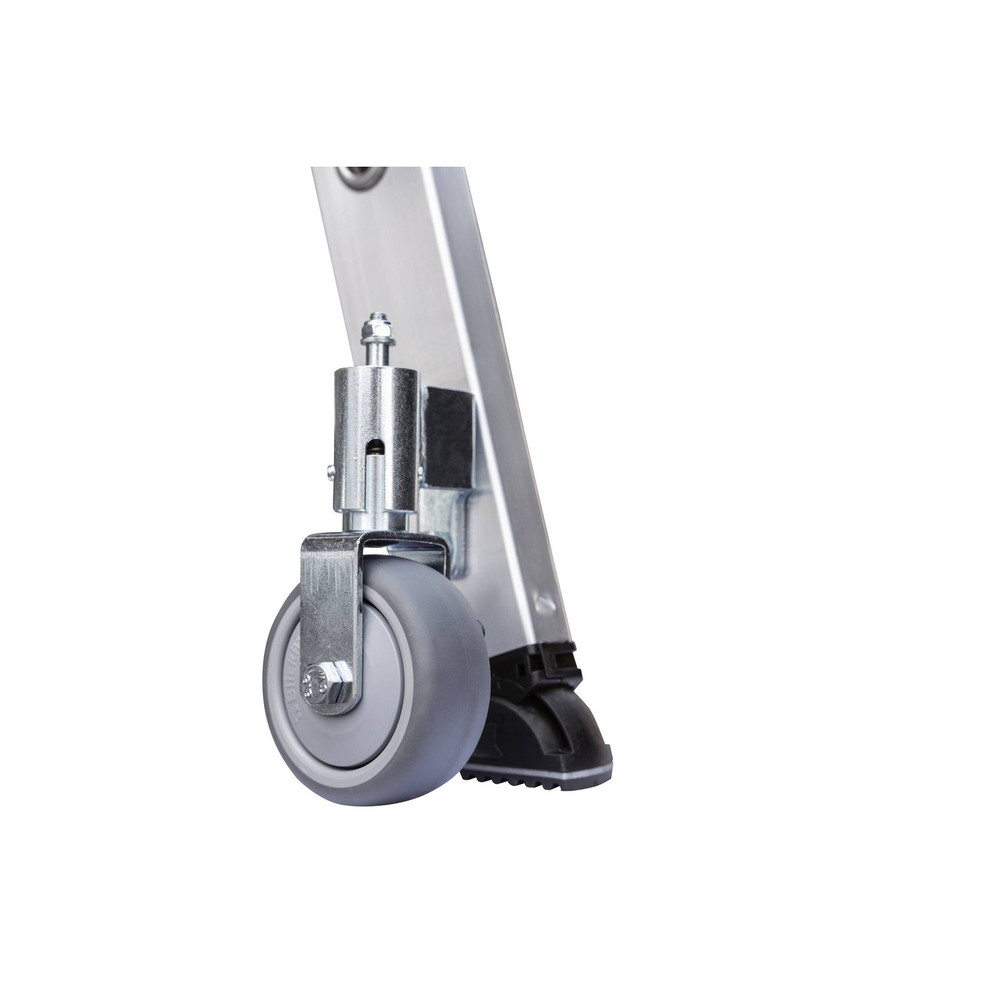 MUNK Günzburger Steigtechnik Stehleiter 8 Stufen, Aluminium, einseitig begehbar, H 2540mm, B 770mm Produktbild img3 L