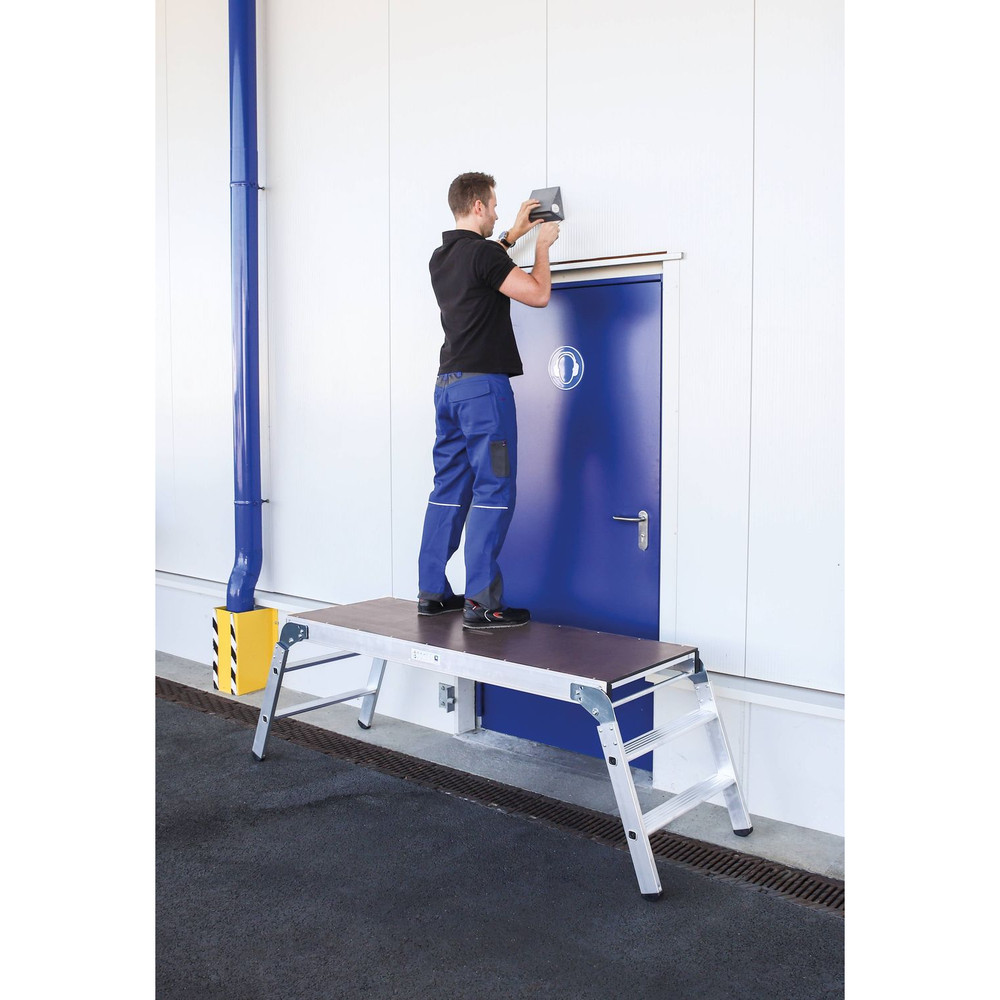 MUNK Günzburger Steigtechnik Arbeitsdiele Klappfuß , L 2170mm, B 660mm, Belastung max. 300 kg Produktbild img2 L