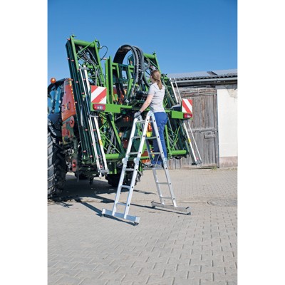 Produktbild von MUNK Günzburger Steigtechnik - Vielzweckleiter 4x4 Sprossen, L 4750mm, AH 5850m