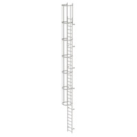 MUNK Günzburger Steigtechnik Steigleiter, einzügig, Steighöhe 9520mm Edelstahl V4A (1.4571), L 10720mm Produktbild