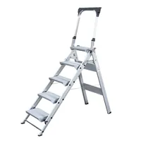 MUNK Günzburger Steigtechnik Klapptreppe ALU Klappbügel, Stufen 5, B Stu. 360mm Produktbild