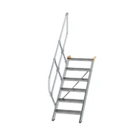 Produktbild von MUNK Günzburger Steigtechnik - Alutreppe 6 Stufen, 45°, Breite 600mm, einseitig