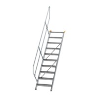 Produktbild von MUNK Günzburger Steigtechnik - Alutreppe 10 Stufen, 45°, Breite 600mm, einseiti