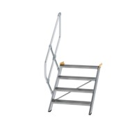 Produktbild von MUNK Günzburger Steigtechnik - Alutreppe 4 Stufen, 45°, Breite 800mm, einseitig