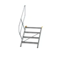 Produktbild von MUNK Günzburger Steigtechnik - Alutreppe 4 Stufen, 45°, Breite 800mm, einseitig