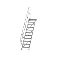 Produktbild von MUNK Günzburger Steigtechnik - Alutreppe 11 Stufen, 45°, Breite 600mm, einseiti