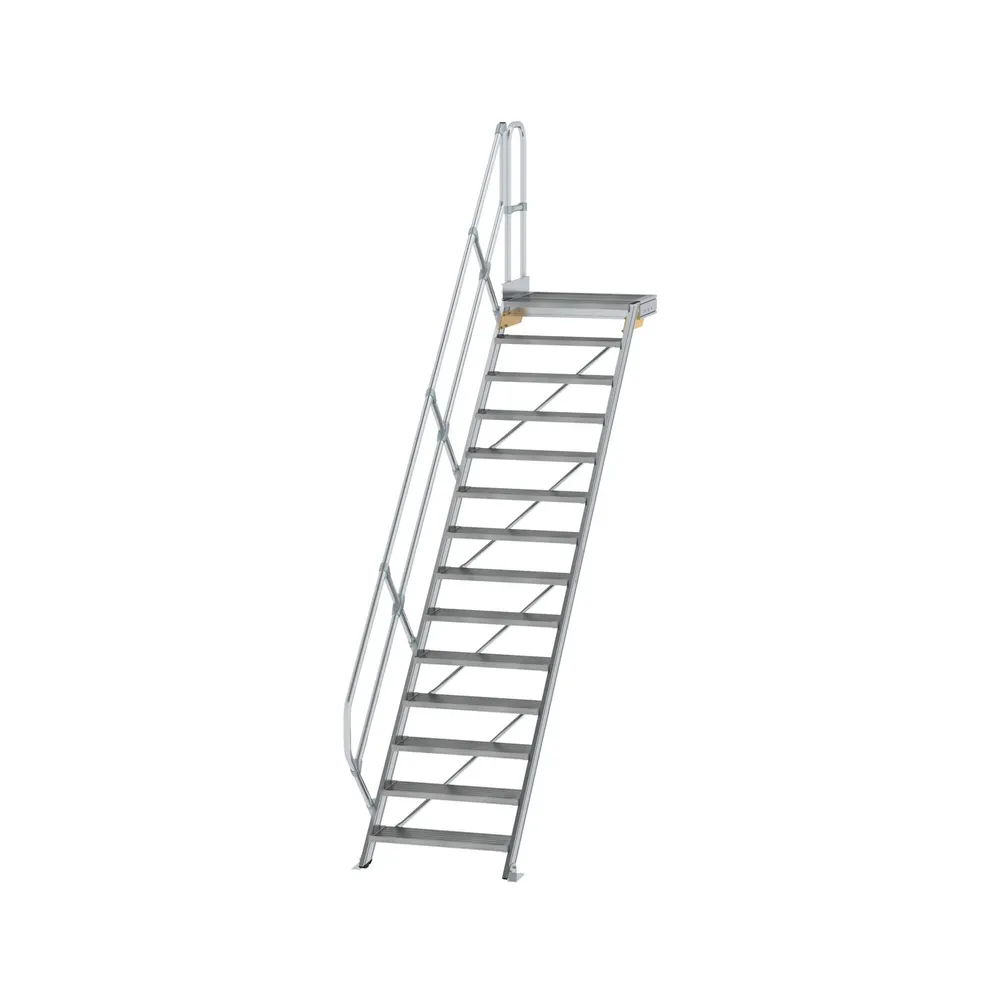 MUNK Günzburger Steigtechnik Aluminium-Treppe mit Plattform 45° Produktbild img1 L