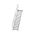 MUNK Günzburger Steigtechnik Aluminium-Treppe mit Plattform 45° Produktbild