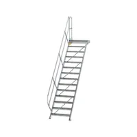MUNK Günzburger Steigtechnik Aluminium-Treppe mit Plattform 45° Produktbild