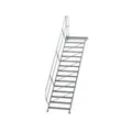 MUNK Günzburger Steigtechnik Aluminium-Treppe mit Plattform 45° Produktbild