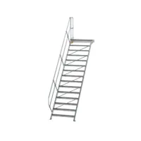 MUNK Günzburger Steigtechnik Aluminium-Treppe mit Plattform 45° Produktbild