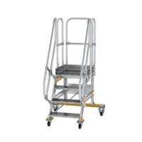 MUNK Günzburger Steigtechnik Aluminium-Plattformtreppe fahrbar 60° Produktbild